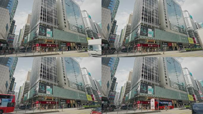香港街头城市生活街道实拍视频8483