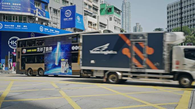 香港街头城市生活街道实拍视频8513