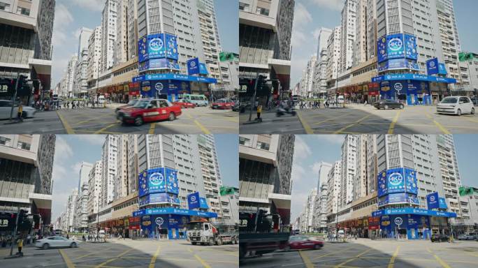 香港街头城市生活街道实拍视频8511