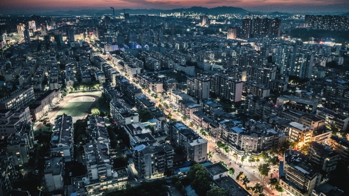 【4K】安庆市夜景延时