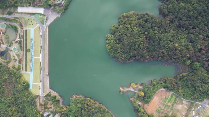 航拍南京浦口老山象山湖公园合集2