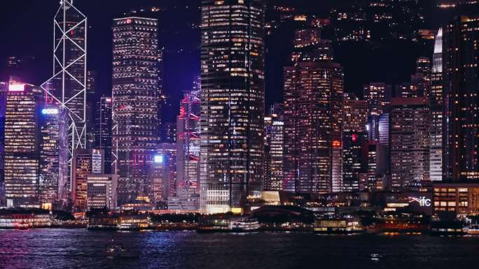 香港夜景维多利亚港8668