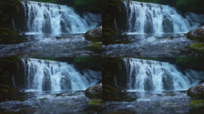 Bohinjka河瀑布的壮丽景色