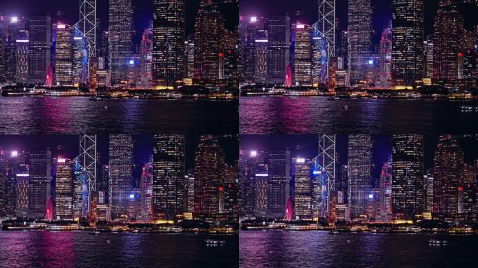 香港夜景维多利亚港8657