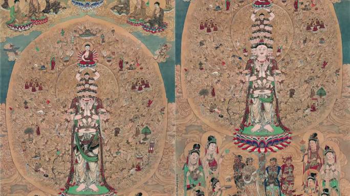 【含ae工程】江逸子 千手观音菩萨画像