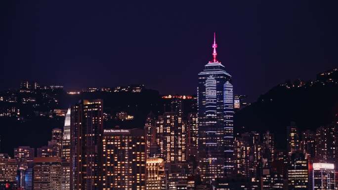 香港夜景维多利亚港8652