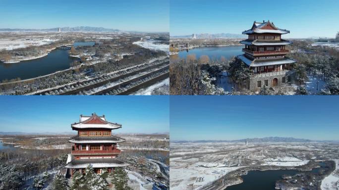 秦皇岛戴河生态园雪景