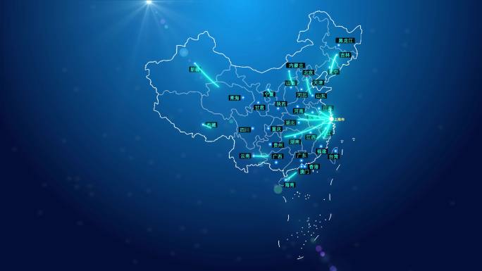 中国地图 通讯 物流 科技