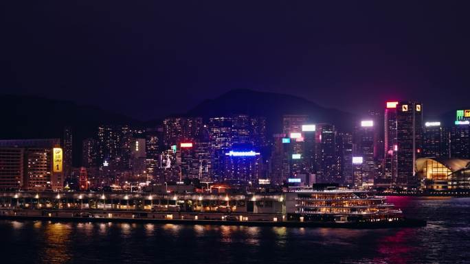 香港夜景维多利亚港8637