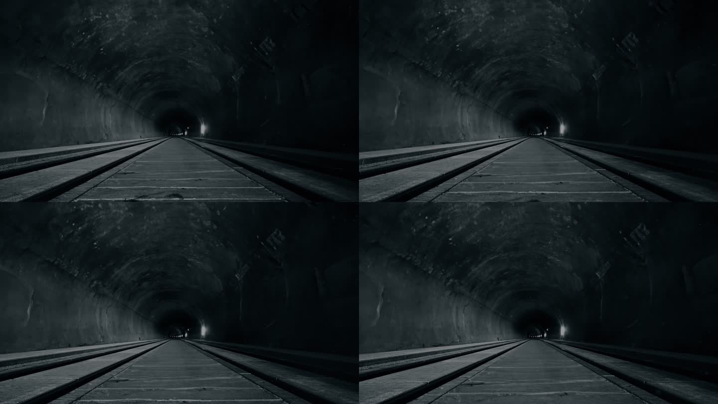 幽暗漆黑隧道