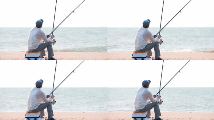 海边垂钓 钓鱼