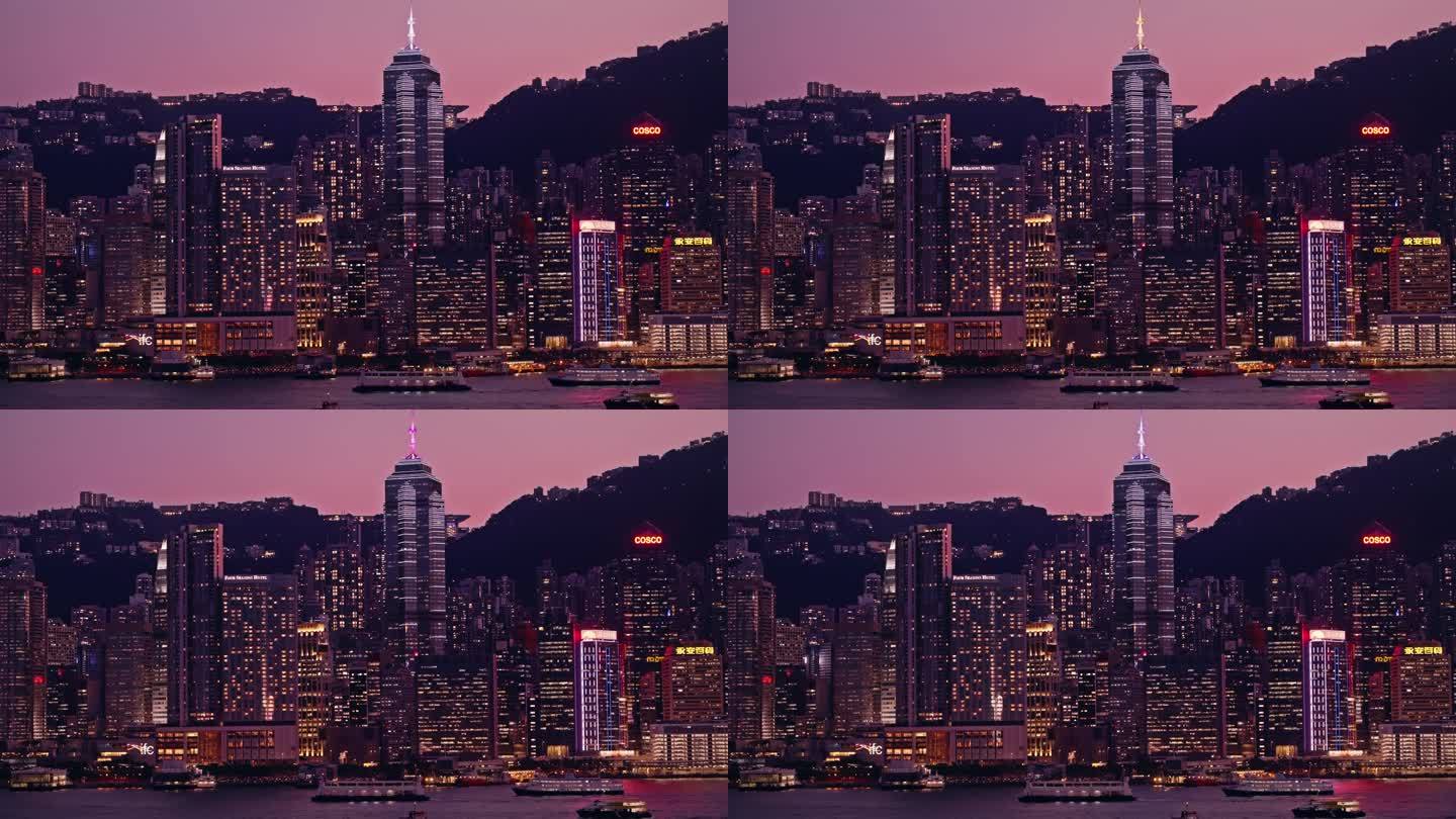 香港夜景维多利亚港8624