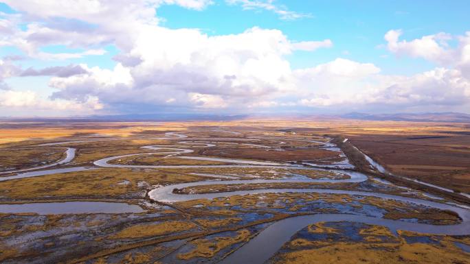 4K秋季湿地延时风光芦苇荡湖泊自然保护