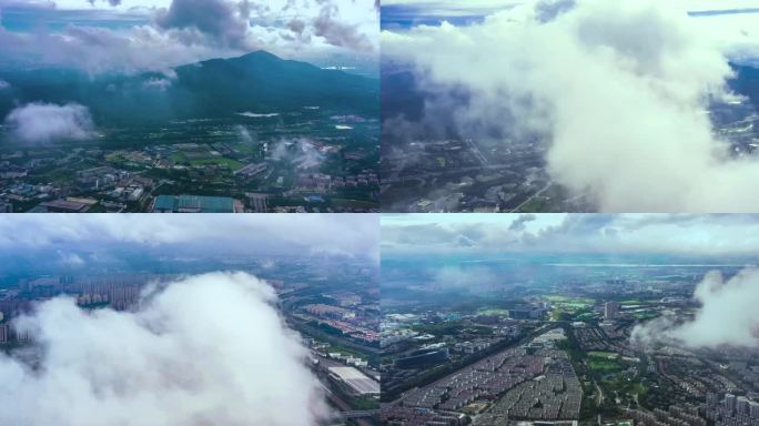 南京紫金山云层