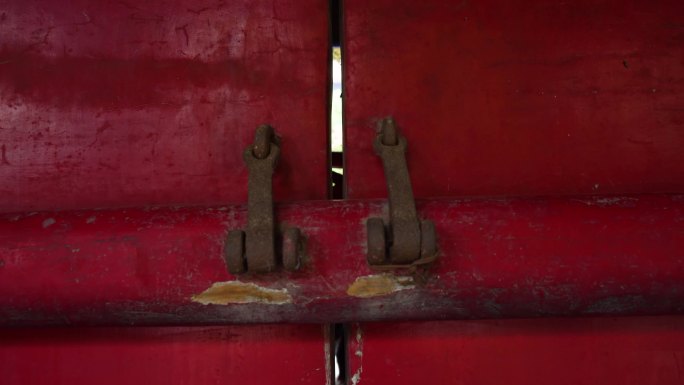 古代门锁设计，门插