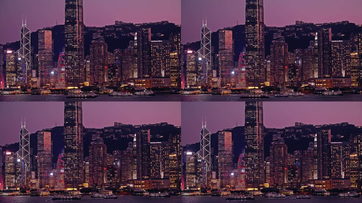 香港夜景维多利亚港8627