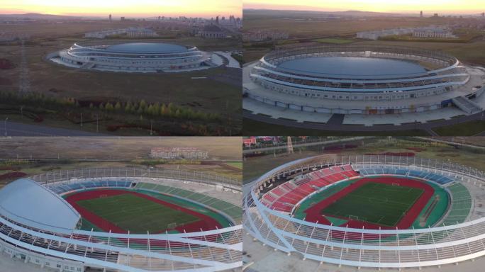 4K-Log-航拍满洲里市体育场