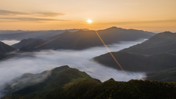 震撼日出云海延时