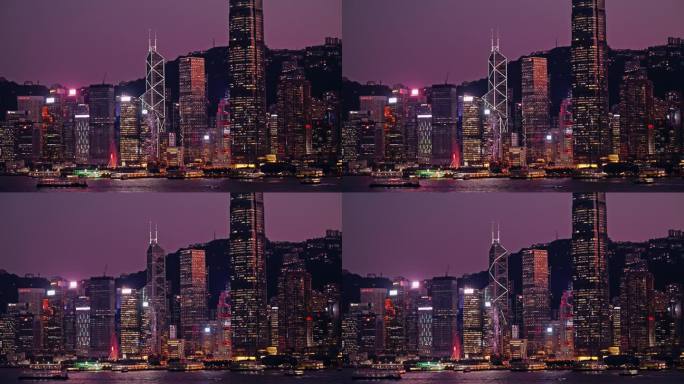 香港夜景维多利亚港8629