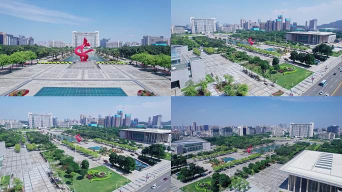 东莞市标志中心广场红飘带