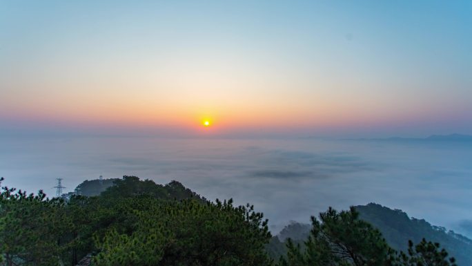 德庆香山云海日出