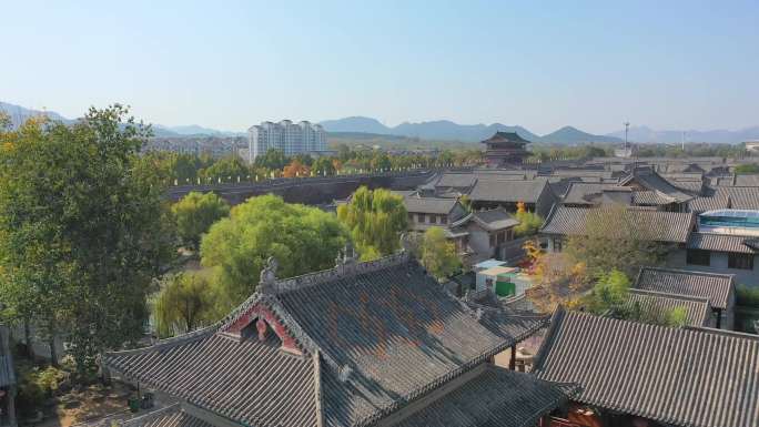 50组青州古城高品质航拍秋景多角度