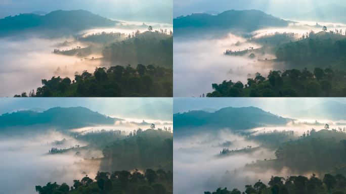 茶山云海日出延时摄影