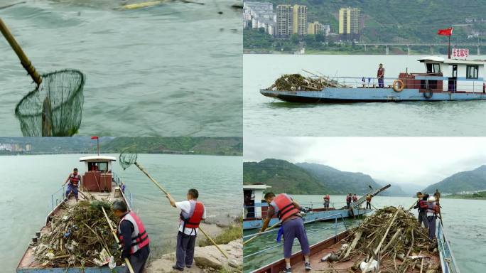 清飘队 水上打捞队 湖面美容师 打捞垃圾