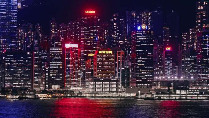 香港夜景维多利亚港8663