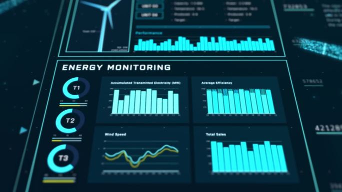 未来风轮机能源控制中心界面设计