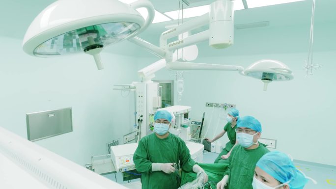 高端手术室微创开胸手术3D腹腔镜妇科手术