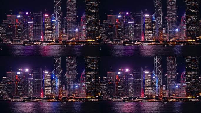香港夜景维多利亚港8656