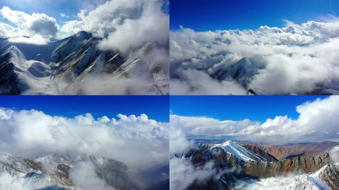 雪后天山 云海缭绕美如画