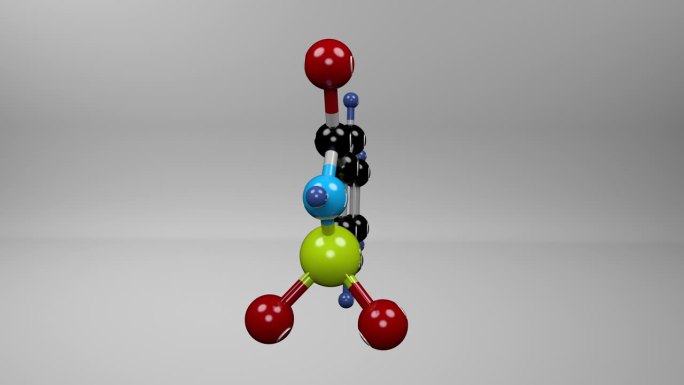 糖精的分子。