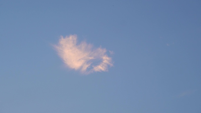 一朵云蓝天白云延时摄影