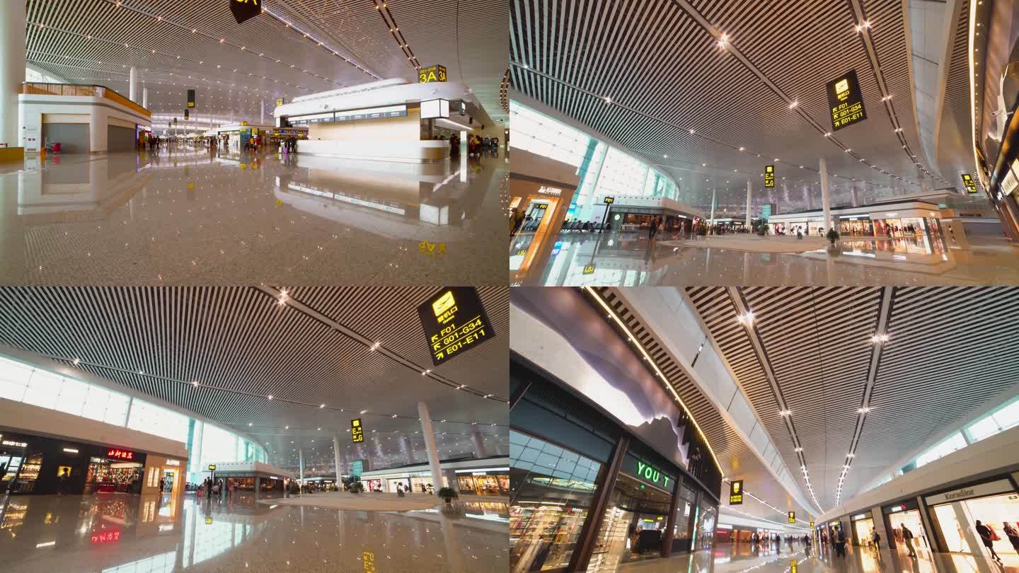 4K重庆江北机场室内环境