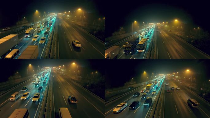 雾霾下的北京东五环