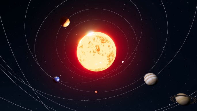 太阳系三维动画