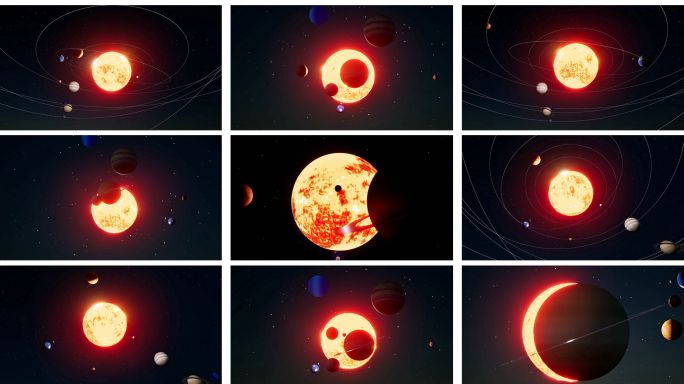 太阳系三维动画