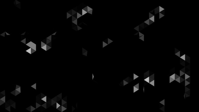 4K几何三角形在黑暗的背景。摘要三维纹理黑色三角形图案背景。现代几何背景的商业或公司演示。