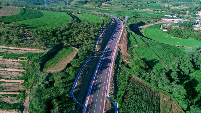 乡村生态公路建设实拍