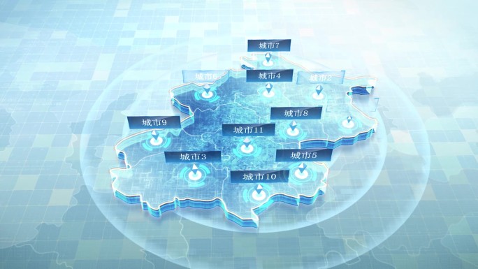浅色全国各省市科技区位地图 -北京