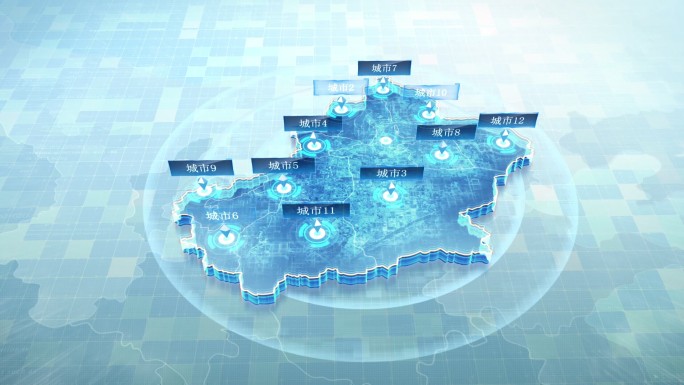 浅色全国各省市科技区位地图 -新疆