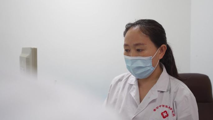 中医诊所医院医生护士患者4K视频