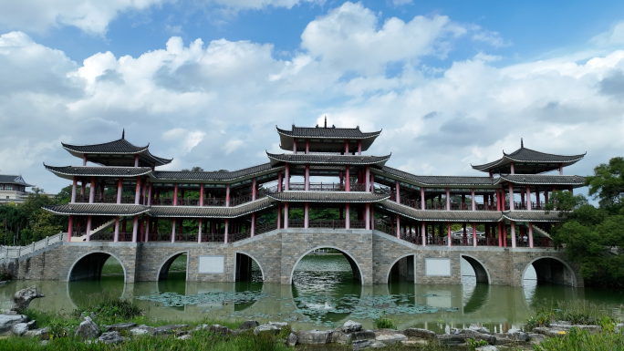 古代风格建筑中国风景观