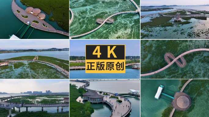 厦门翔安下潭尾红树林公园航拍合集