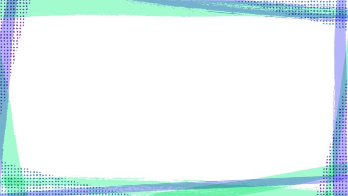 刷笔画框(6秒循环)蓝色和紫色