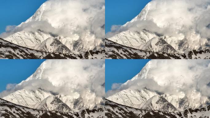 震撼的雪山全貌