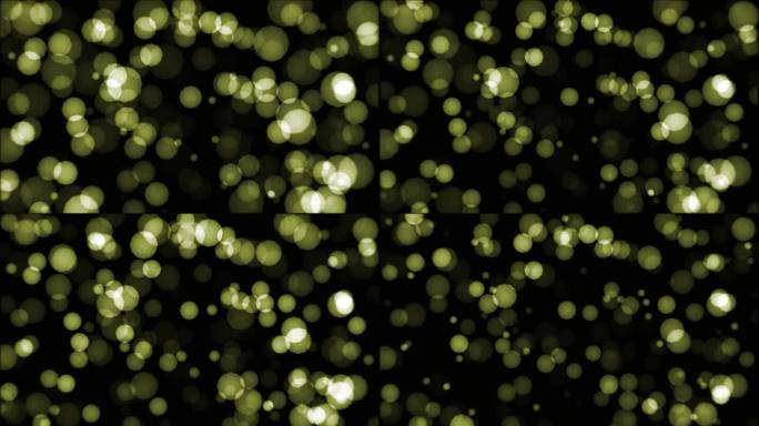 小散景灯，广角软颗粒，软对焦背景圣诞假期快乐，新年，镜头光晕，模糊的城市灯光，圆圈，4K，夜间交通拥