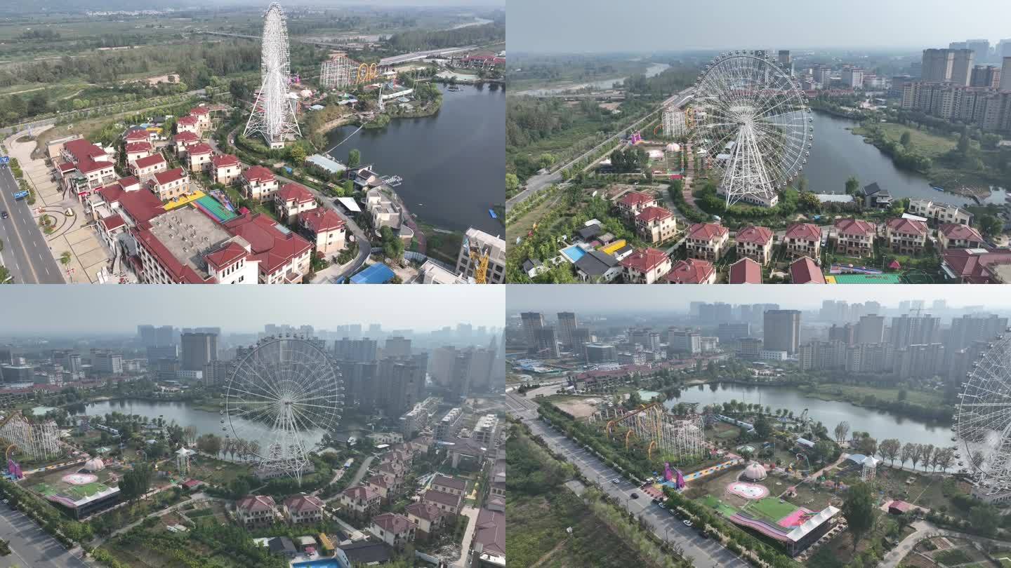 眉县渭水公园4K航拍